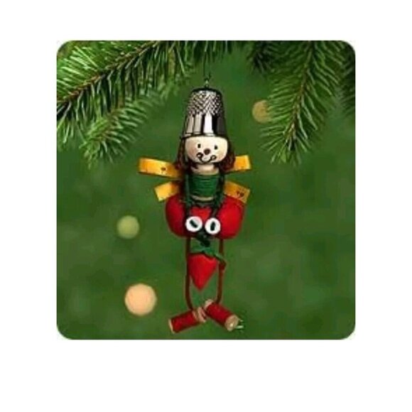 2001 Hallmark Keepsake Ornament - Sew Sweet Angel - Sewing - NEW - Picture 1 of 6